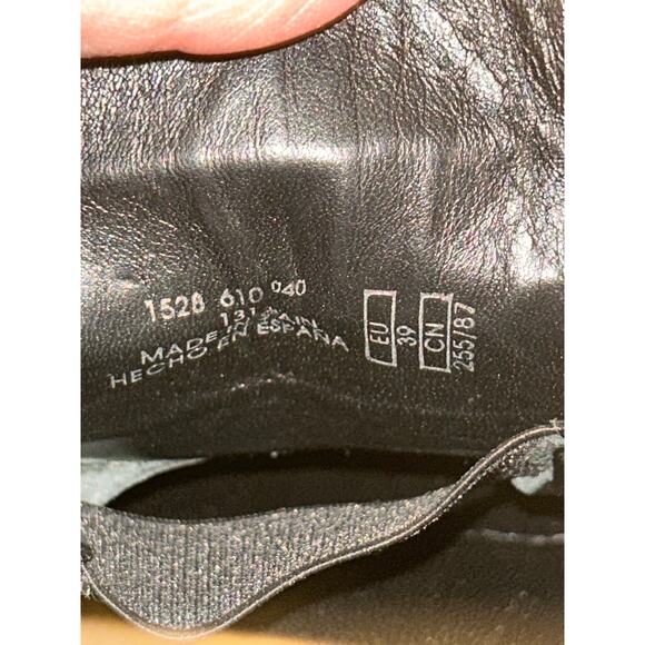 Zara Black Croc-Embossed Penny Loafers – Size 39 / 9 – Chic, Sassy & Polished! - Picture 10 of 11